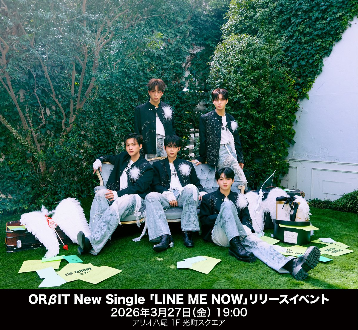 orbit5_ofcl's tweet photo. New Single『LINE ME NOW』
アリオ八尾にてリリースイベント開催決定！

🗓️2026.03.27 (Fri.)
📍アリオ八尾 1F 光町スクエア
⏰19:00
🔗https://t.co/R2WCynb9Wa

#ORβIT
#EαRTH
#ORβIT_LINEMENOW https://t.co/qB1ZF6zKLs