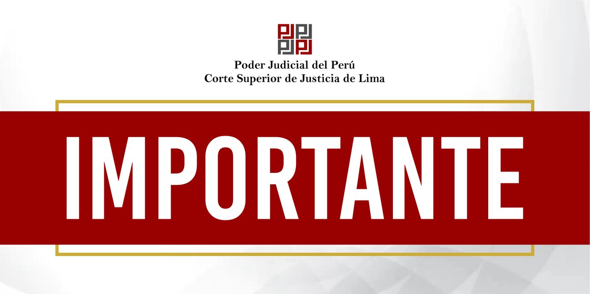 Corte Superior de Justicia de Lima tweet media
