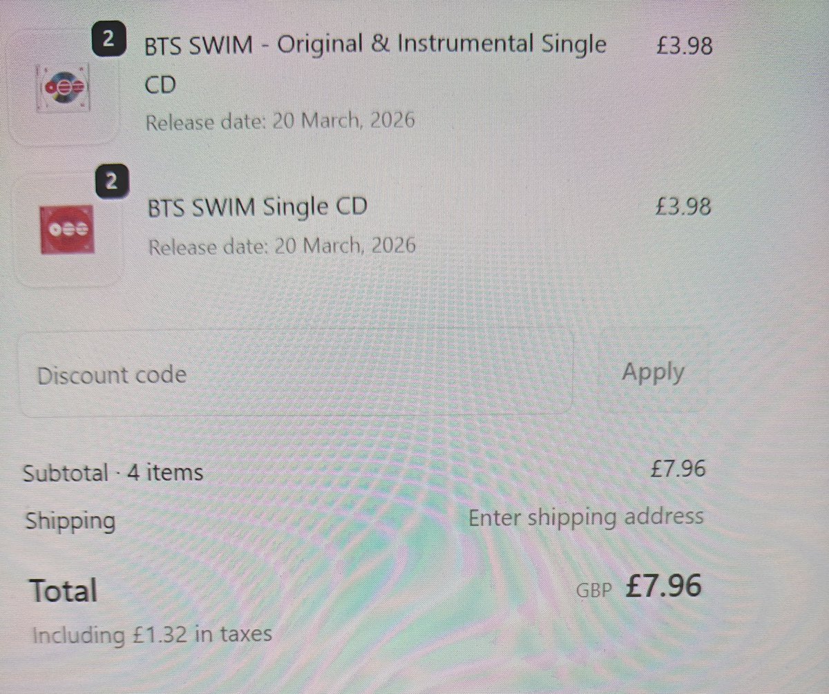 Check your local BTS store US limit 1 copy UK limit 2 copies