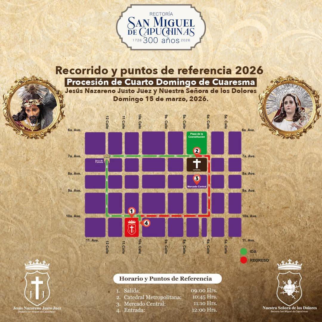 Capirotes_Mad's tweet photo. #Capuchinas | Recorridos de las Procesiones de Cuaresma y Semana Santa del Templo de Capuchinas.

- Jesús de las Palmas
- Jesús Justo Juez y Virgen de Dolores
- Procesiones Infantiles

#capirotesYnadrileñas #ProcesionesGT https://t.co/M5zr7WNTBr