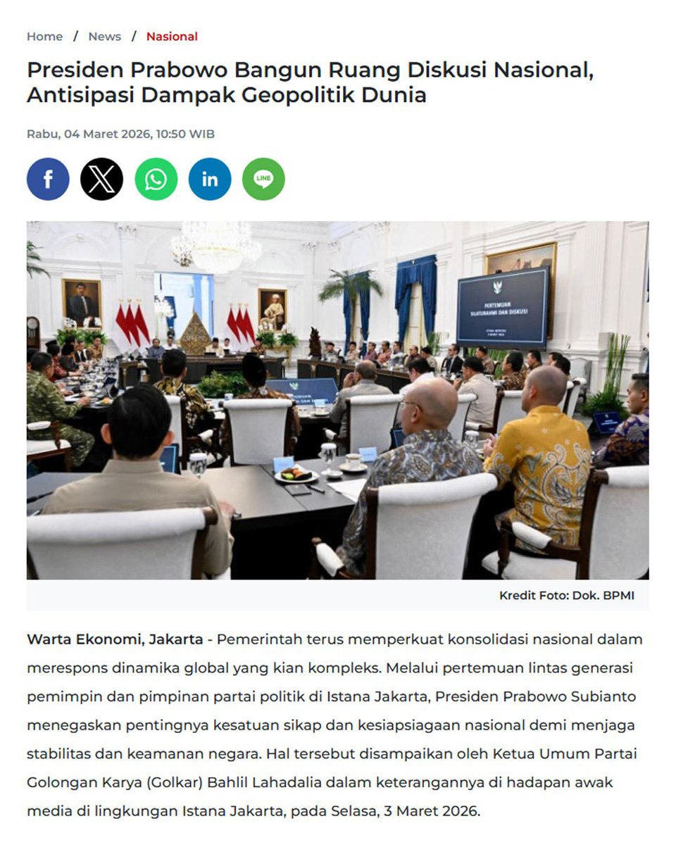 #ForumDiskusiNasional
Stabilitas Ekonomi dan Geopolitik pada suasana global yang semakin memanas, penting untuk melakukan banyak persiapan