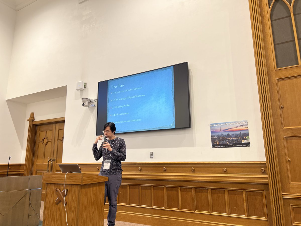 mnemosim's tweet photo. Morning session of day 1 of the second Eurasian Memory Meeting: Hisashi Fujita, Tony Cheng, Nikolaj JLL Pedersen. https://t.co/zPSyMcZavK