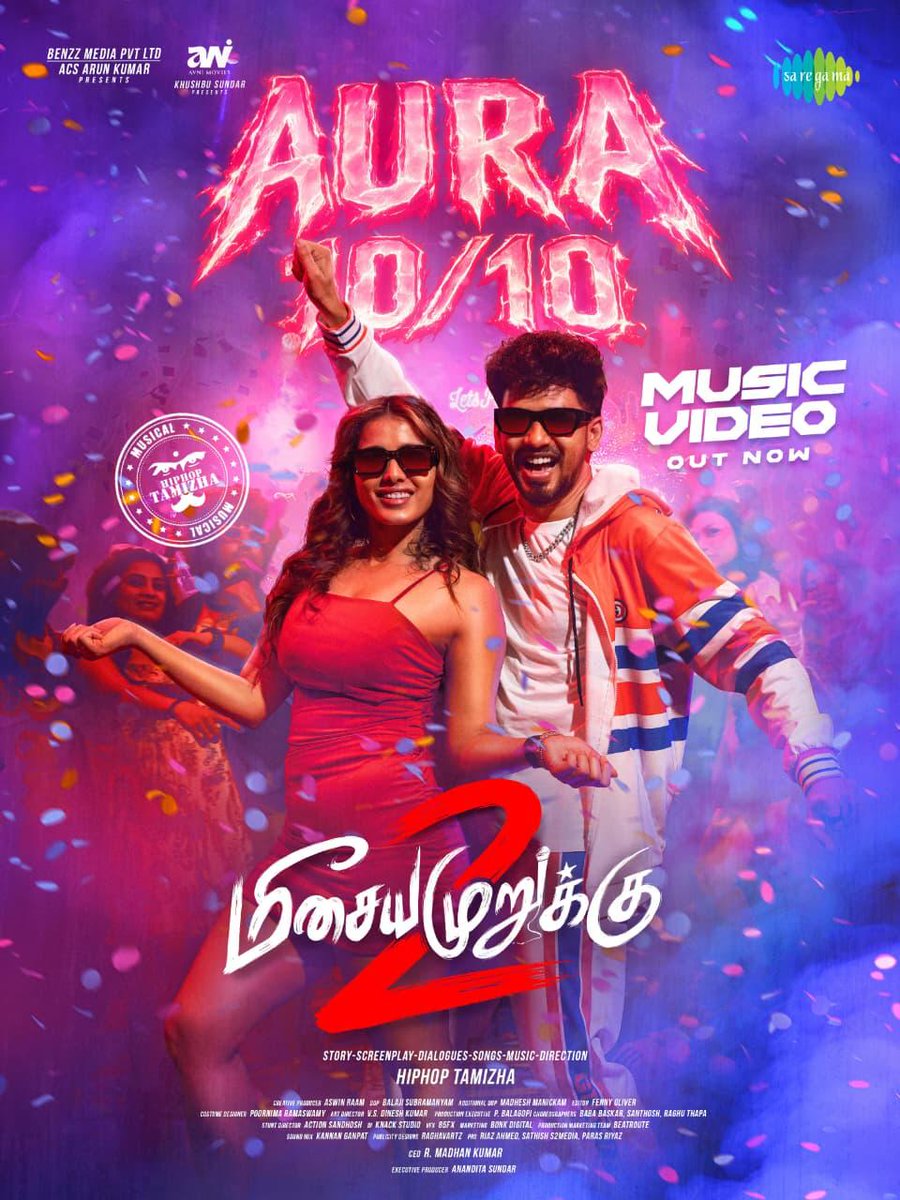 TTSR_Official's tweet photo. #MeesayaMurukku2 First Single Out Now 🔥

▶️ Aura 10/10 ⛓️ https://t.co/qUwIzZCCR6

@TTSR_Official @vijayavikashm #HipHopTamizha #RamyaRanganathan #Nassar #BabaBaskar #YogiBabu #Meesayamurukku #KollyWood #Cinema #India #TTSR #TamilTVSatellitesRights #VijayaVikash
#VIJAYAVIKASHM https://t.co/9uvl30I6pn