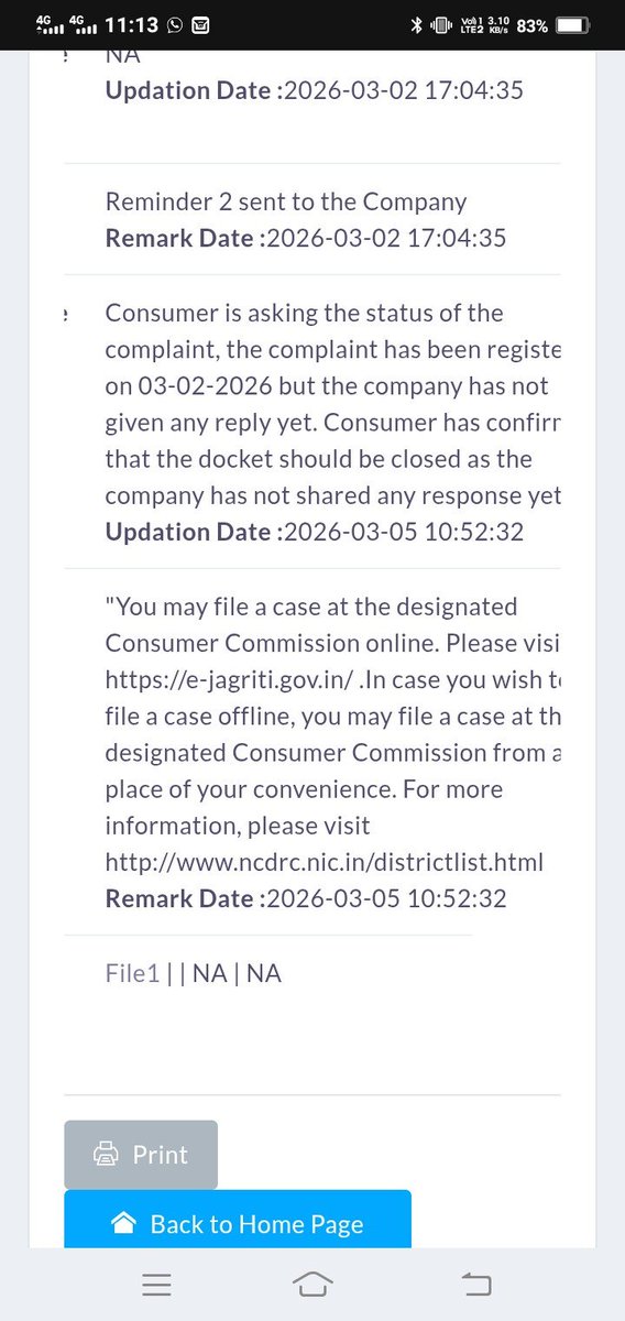 rahulbaswal2's tweet photo. @raghav_chadha 
Sir customer parsaan hokar customer court jaata hai agar wha koi justice nhi mile toh kha jaaye 
Itni step k baad final m bolte h dusri site jaake compliant karo https://t.co/QAuiKktp5e