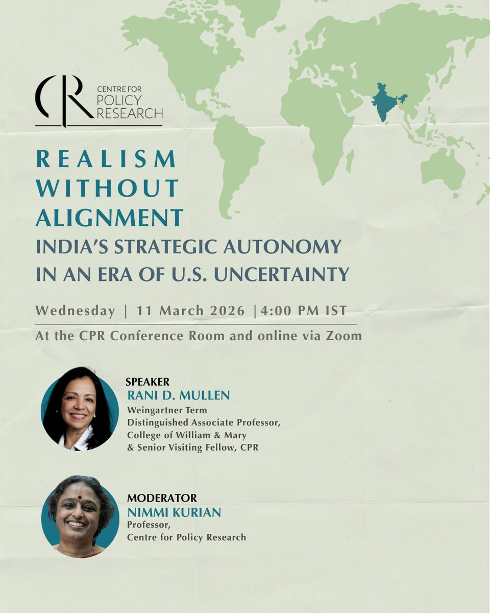 Centre for Policy Research tweet media