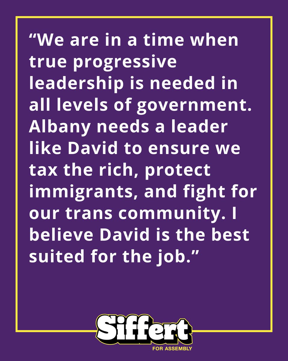 SiffertForNY's tweet photo. I have been working with Marti since they founded the Hells Kitchen Democrats in 2017.  Marti is one of those amazing activists who fights on all fronts — political, policy, advocacy, organizing, and artistic. (1/2) https://t.co/dMXnG5Q9Ph