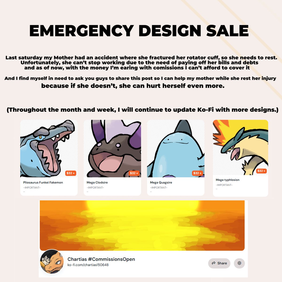 Chartias #CommissionsOpen tweet media