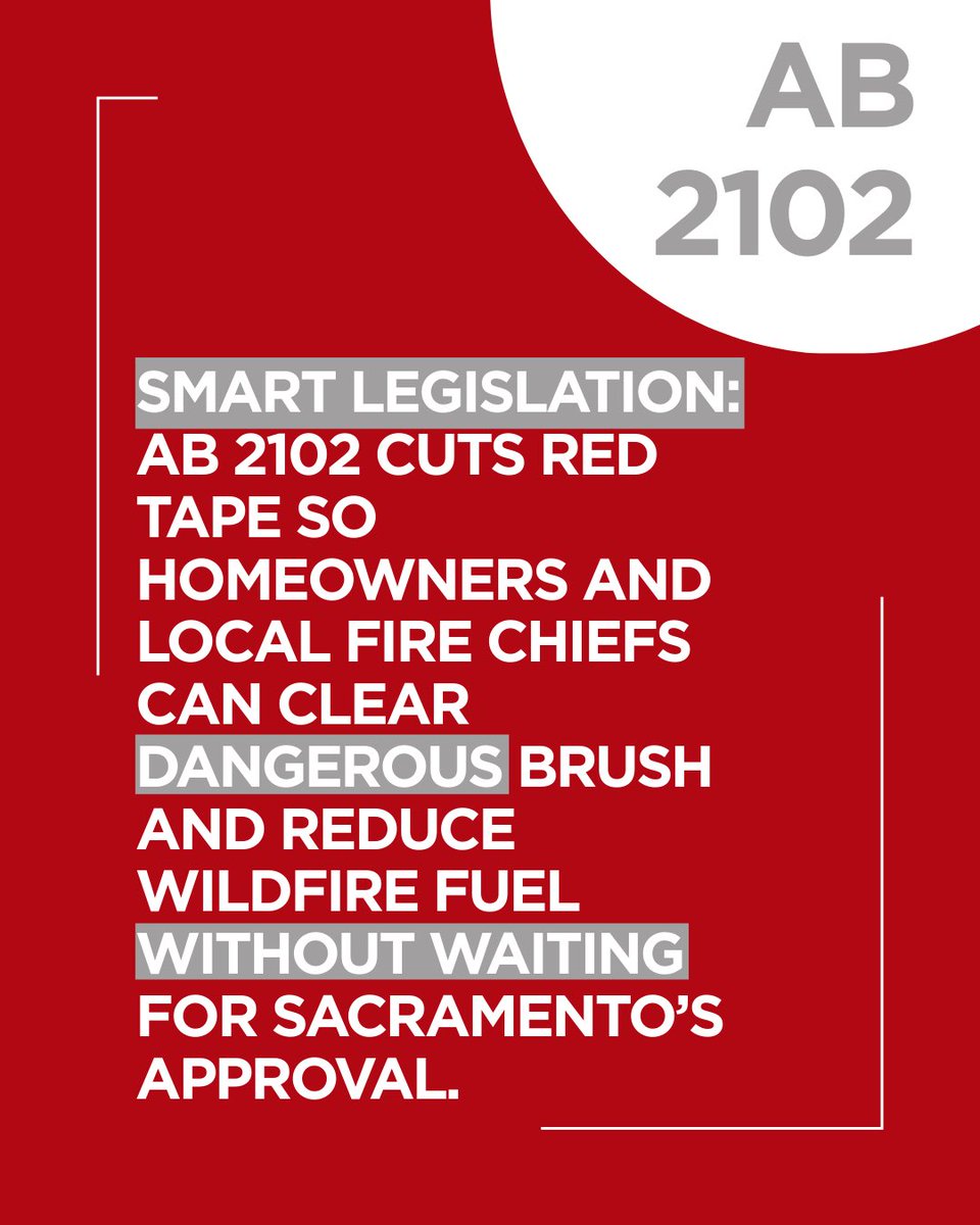 Fallbrook’s own representative <a href="/carldemaio/">Carl DeMaio</a> introduced AB 2102, a bill to make wildfire prevention faster, smarter, and locally led. When local experts led our fire prevention, Fallbrook is safer. I am proud to have Assemblyman DeMaio’s endorsement and will keep fighting for smart