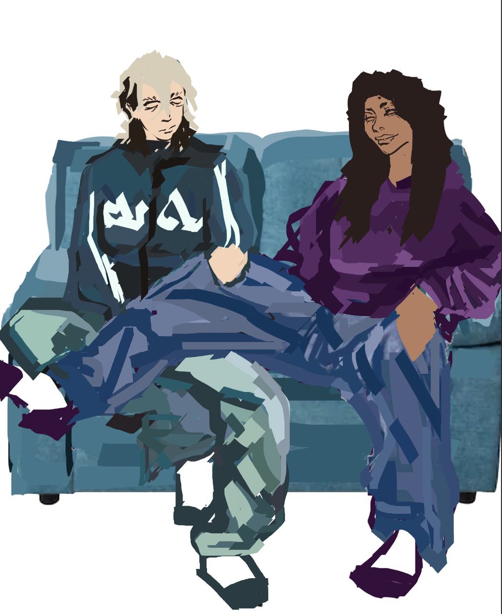 vzsoulz's tweet image. literally a #trackpadwarrior because my computer and tablet are being evil but nothing will stop me from drawing yuri