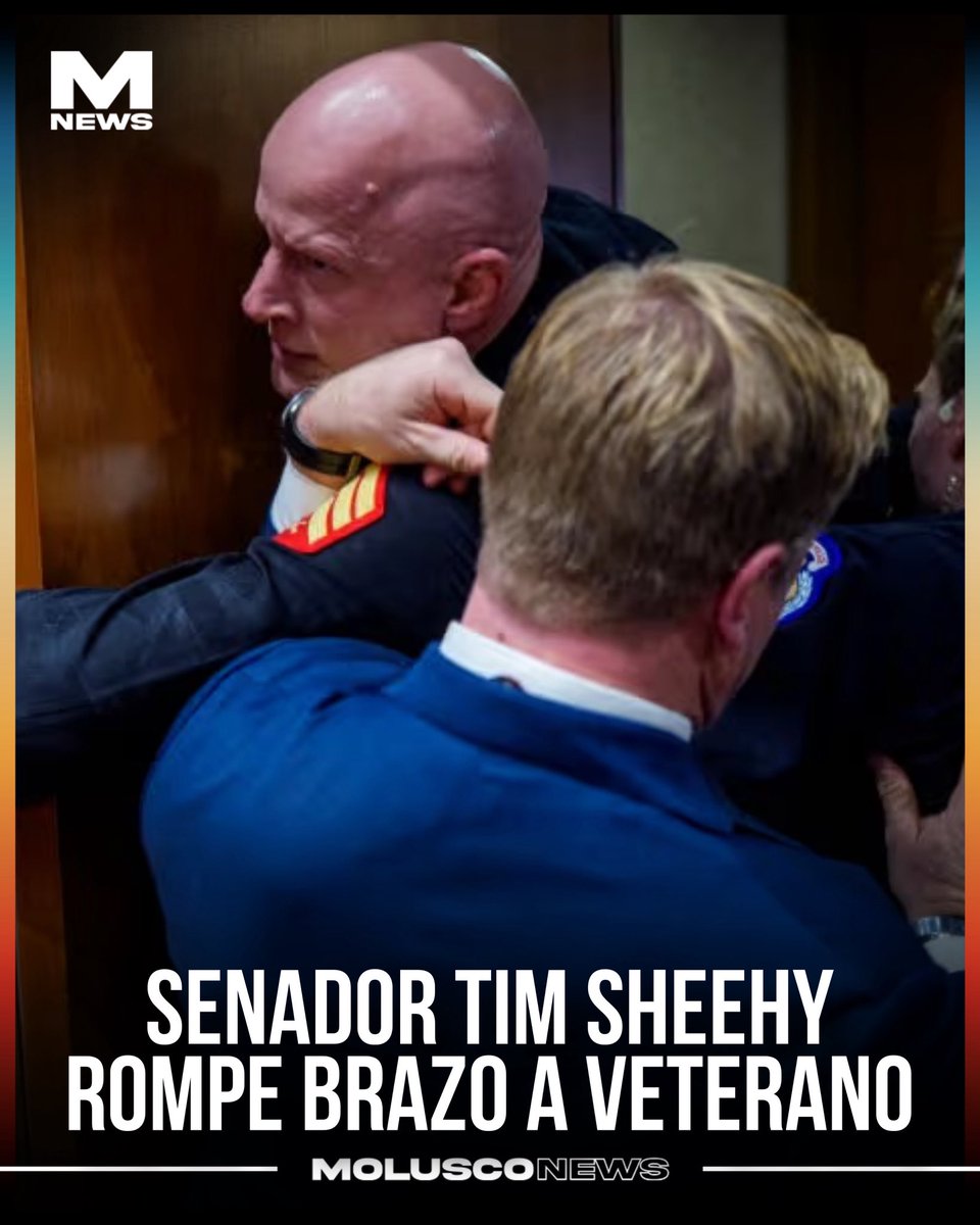 Moluskein's tweet image. El senador y ex Navy SEAL Tim Sheehy reaccionó tras un altercado durante una audiencia del Comité de Servicios Armados en el Capitolio, donde el veterano del Cuerpo de Marines Brian McGinnis interrumpió la sesión y se negó a abandonar la sala.

Durante el forcejeo con la Policía
