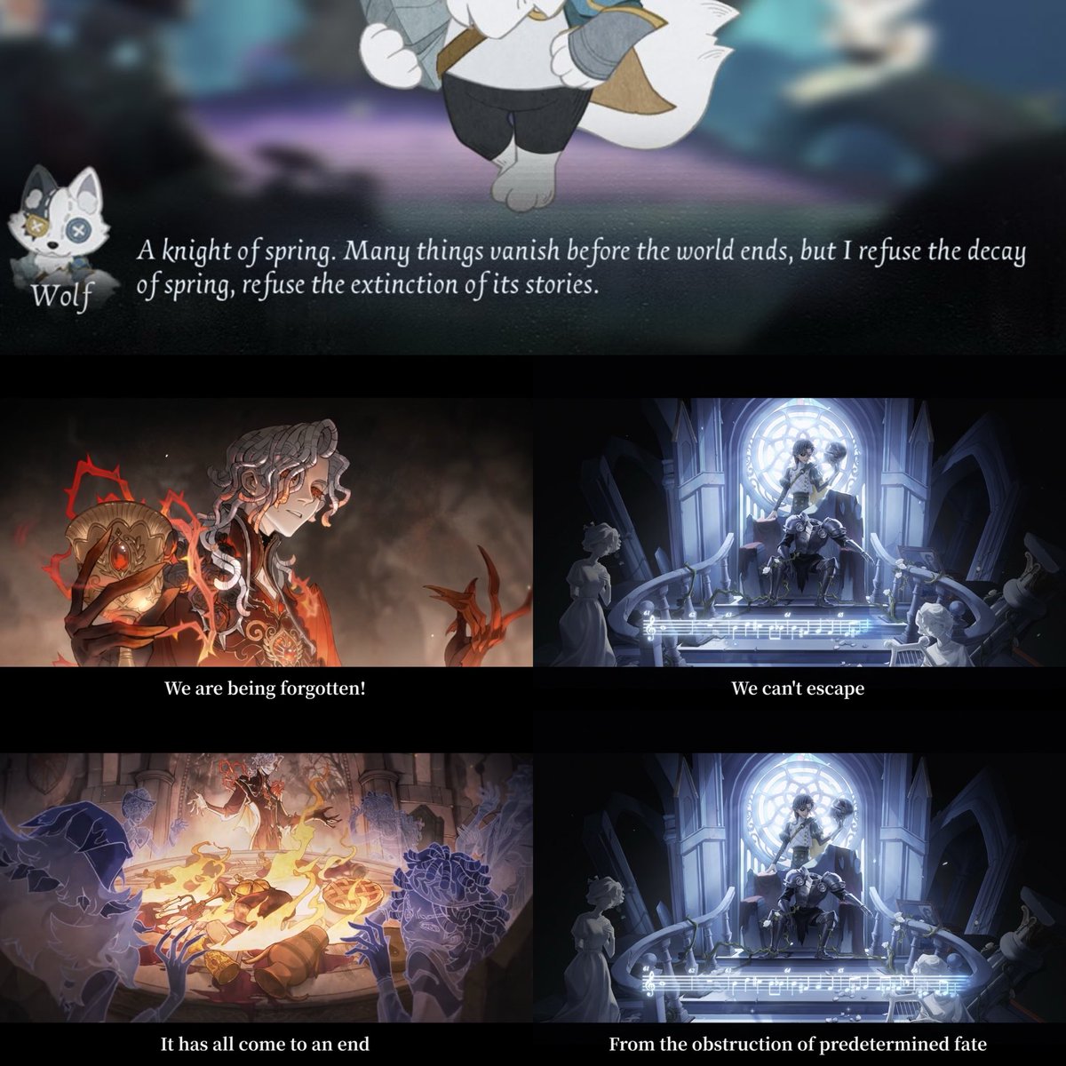 Richard’s obsession with being forgotten/avoiding his inevitable fate is strong even as a furry