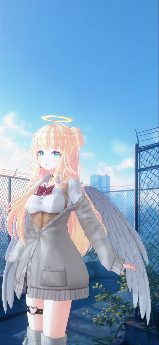 2026,3/5(木) おはよう。 朝の屋上って、 世界がまだ静かな感じがして