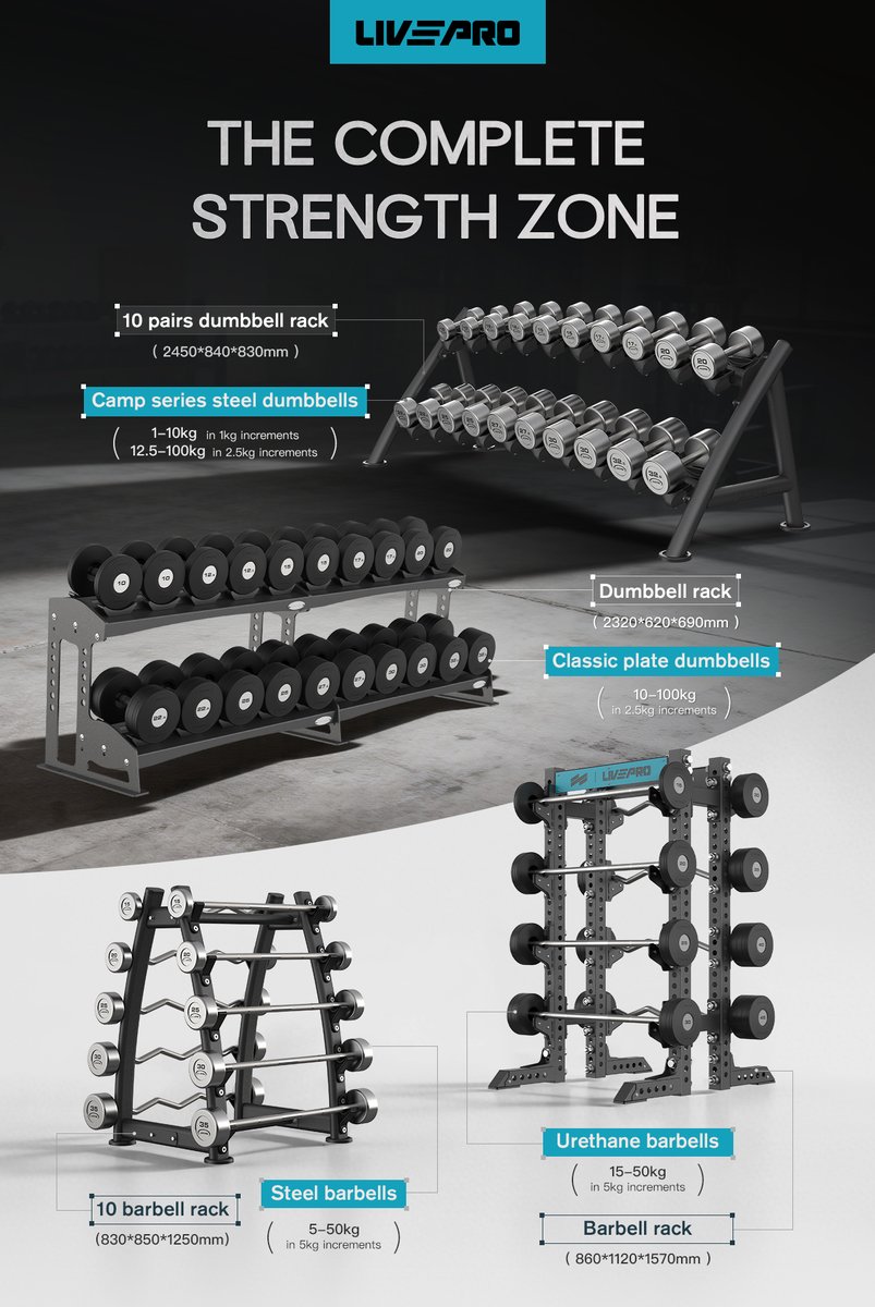 LiveupSports888's tweet image. 🏋️ Strength Zone Essentials
Core gym equipment includes:
• Dumbbells
• Barbells
• Weight plates
• Squat / power racks
• Storage systems
📩 liveupgroupcn@gmail.com
🌐 liveupsports.com | livepro-fitness.com
#liveupsports #strengthtraining #gymsetup #fitnessequipment