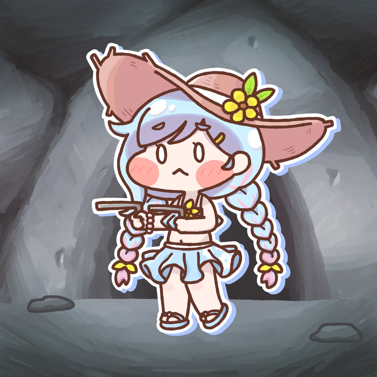 mocmocc_'s tweet photo. 水の精霊、ナイアを手に入れた！

えっ、パリパリの金箔を
取ってきてくれるの･･･？
ということでここのところ毎日
バイトで鉱脈探しをお願いしております。

#トリッカル #Trickcal #ナイア https://t.co/Qj8L6ohqUg
