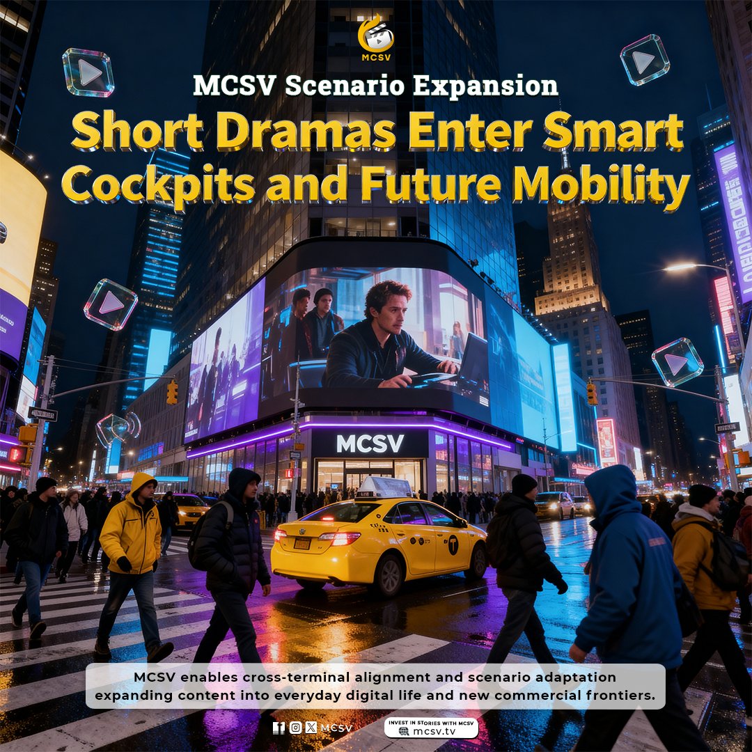 MCSV_Music's tweet photo. MCSV Scenario Expansion: Short Dramas for Smart Mobility
MCSV brings dramas to smart cockpits & city displays via cross-terminal adaptation.
🔗 https://t.co/Ih2TCkwajS
#ScenarioExpansion #SmartCockpit #FutureMobility #TerminalAdaptation #DigitalLife #TrafficDriver https://t.co/rggdA8MS6i