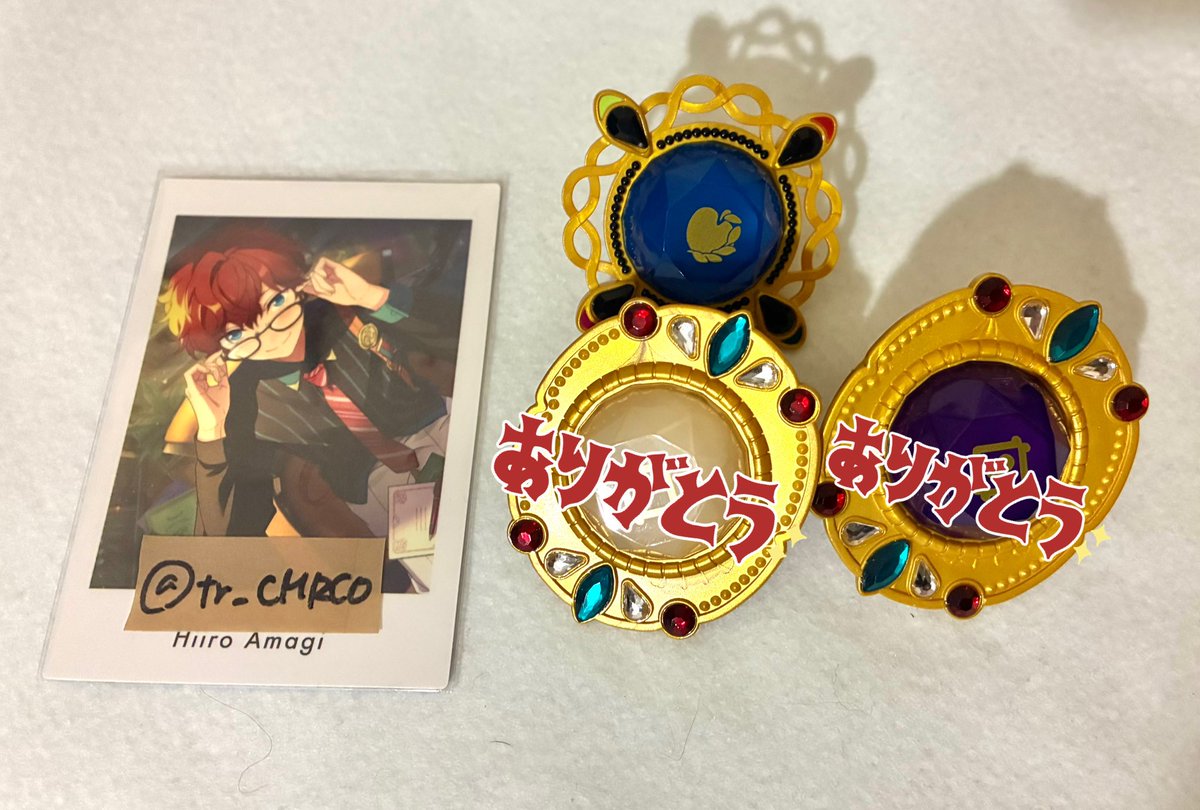 tr_CMRCO's tweet photo. 【交換】 あんスタ スタライ10th リングライト リンライ スフィアライト

譲▷北斗 スバル 真 斑 ジュン

求▷茨 日和 一彩 巽 または定価(＋送料)

まとめての方優先。
郵送または13日昼公演手渡し。
検索からでもお気軽にお声かけください。 https://t.co/oso1cMvK5V