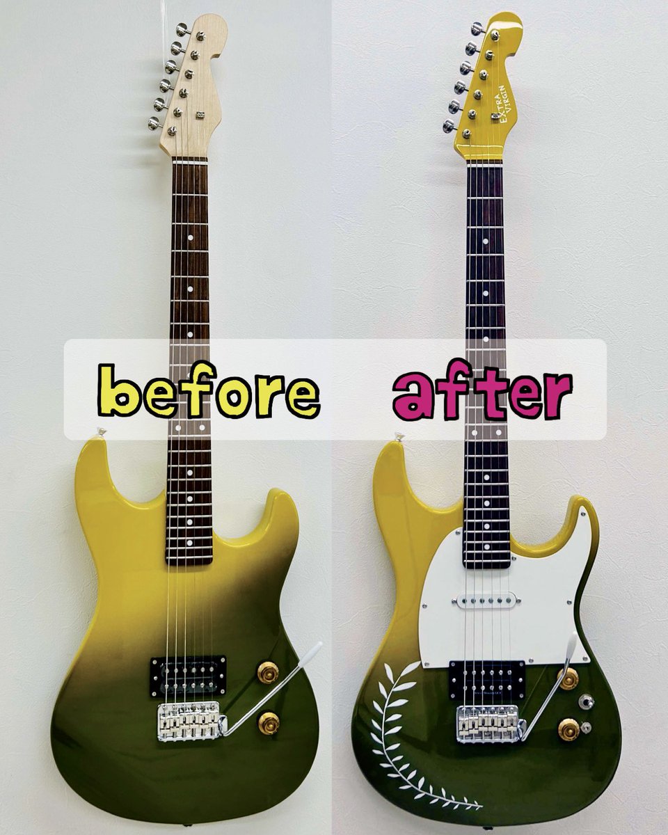 本科1年生エレキギター&ベース製作コース🎸 3本製作した後は1作目の