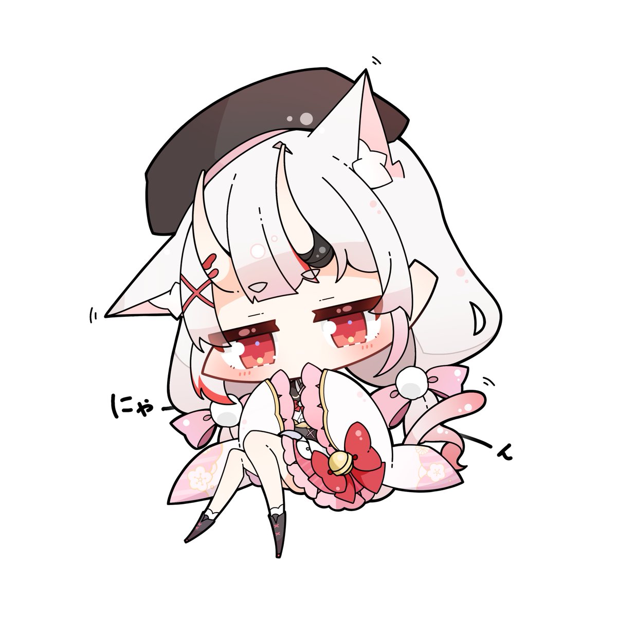 #百鬼絵巻 
😈×🐱