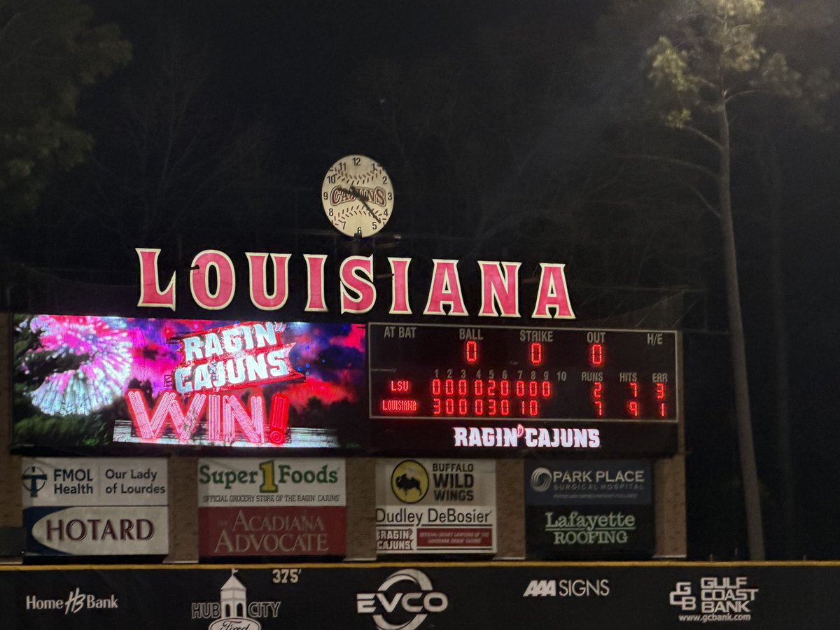 torytrahan's tweet photo. I KEPT MY MOUTH SHUT LONG ENOUGH SO I COULD BACK IT UP.
THAT’S A CAJUN WIN x10 AND A MASSIVE ONE, BUT ONE I SAW COMING FROM SUNDAY.
CAJUNS WIN AGAINST NUMBER 2 LSU 7-2
START THE PARADE PLANS
🤟🏼🤟🏼🤟🏼🤟🏼🤟🏼🤟🏼🤟🏼🤟🏼🤟🏼🤟🏼
#GeauxCajuns #WaterHoseBoys #BeatLSU https://t.co/G58bC3GOww