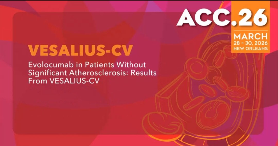 Zill_cardio's tweet photo. #MustAttend
#LBCT
📢Get ready for the breakthrough science you’ve been waiting for....
🔥#ACC26 is showcasing 7️⃣ Late-Breaking Clinical Trial sessions set to redifine CV care.
Explore the entire line-up at 👉 https://t.co/9x0ayT9hBn
Go Register ➡️ https://t.co/ZH4alUZAeu https://t.co/yVCfyf9fJp