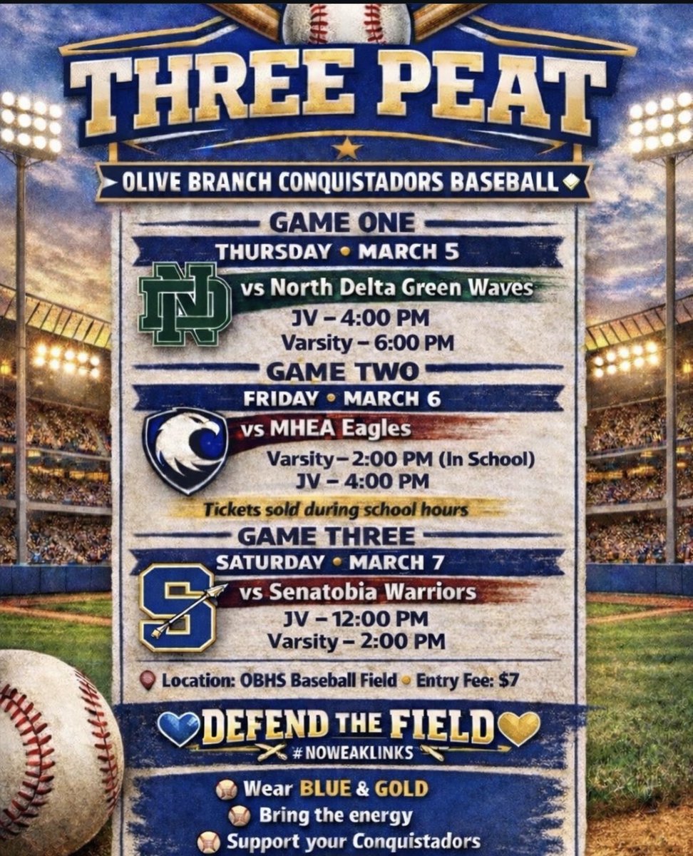 Olive Branch High School Baseball tweet media
