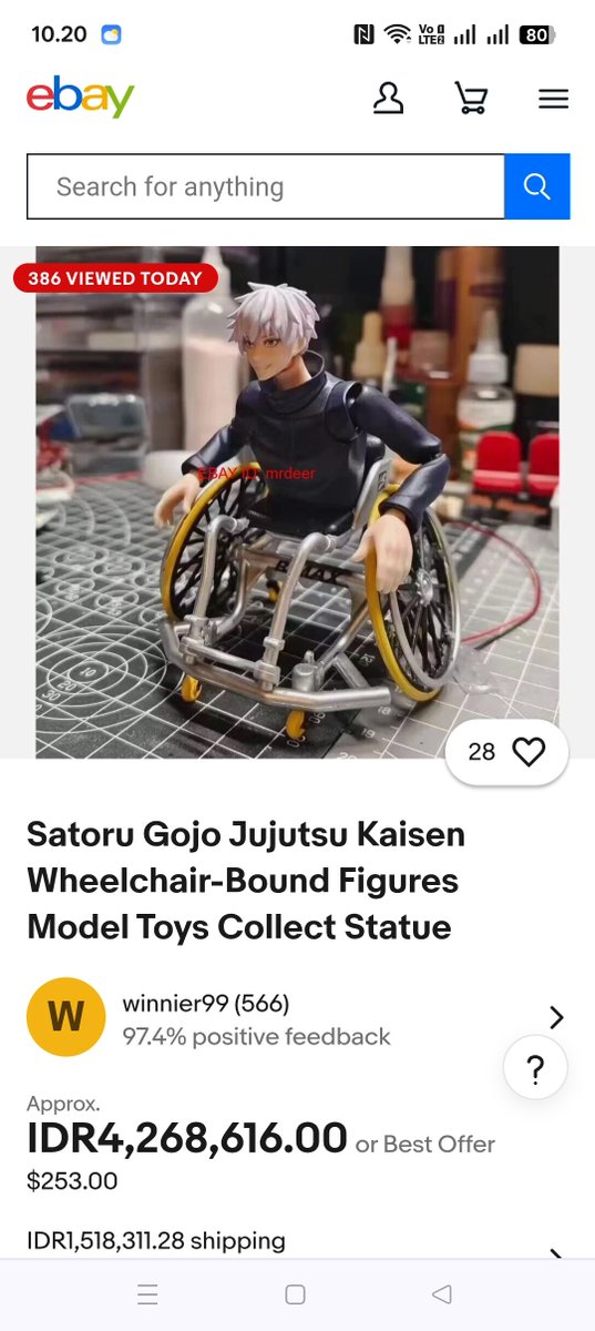 jjk_fess's tweet photo. !JJK siapa yg mau beli nih figure 4juta😭👊👊 https://t.co/VMUHDbHhXE