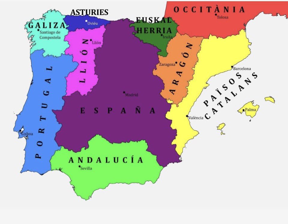 lopezbofill's tweet photo. The solution is to divide Spain. @realDonaldTrump @SecRubio @VP https://t.co/Tqx6tRr6Gf