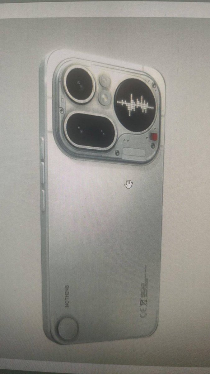 SavageAryan007's tweet photo. This is the alleged Nothing Phone 4a Pro.

Okay, I don't like this. Not a fan.

Hopefully this render is fake and the real thing looks much better. https://t.co/WcQhYt41zZ