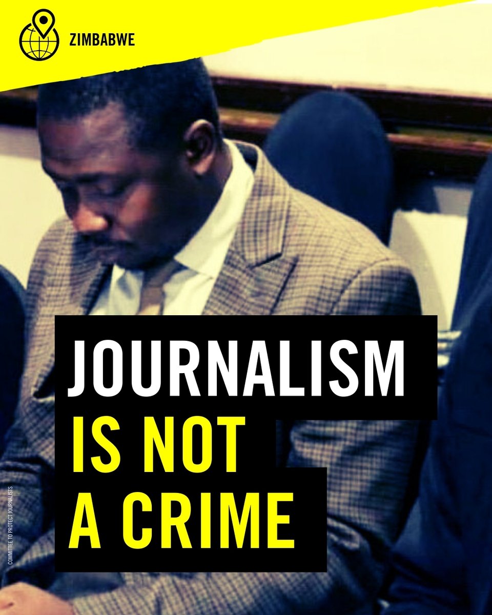 Zimbabwean authorities must release journalist Gideon Madzikatidze, who has been in detention since February 18, on charges of cyberbullying and broadcasting without a licence, over an article alleging bribery by a local business. 

Madzikatidze was denied bail on 2 March 2026
