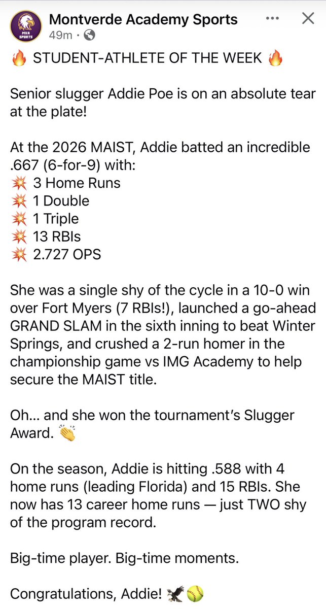TeamPoe7's tweet photo. So proud of you @addisonpoe4 https://t.co/xwrgxzyfTm