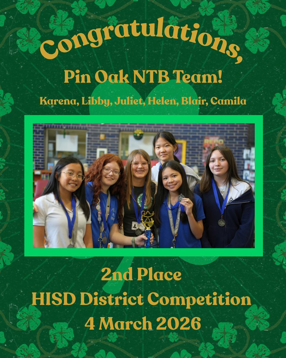 Pin Oak MS Library tweet media