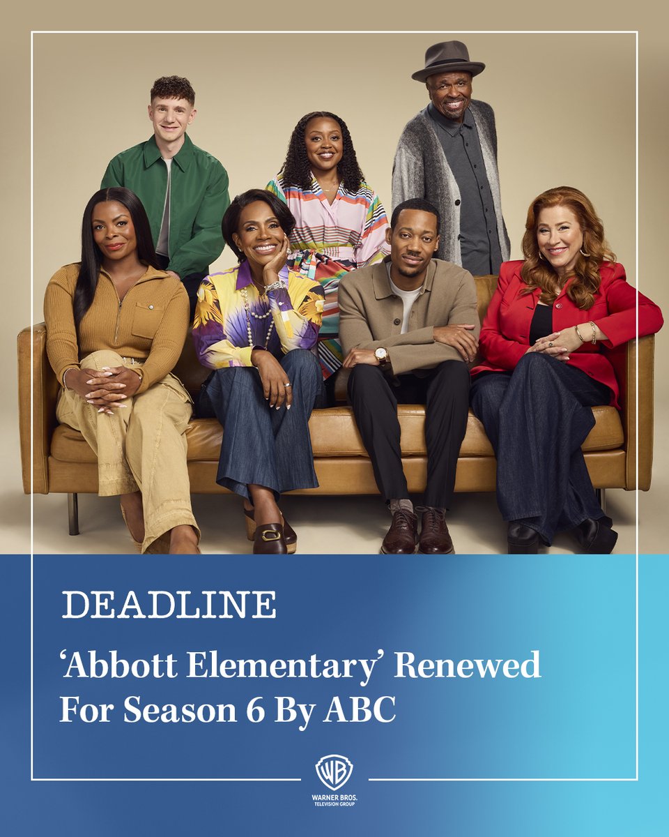 warnerbrostv's tweet image. That's what we call Abbott on Abbott on Abbott (on Abbott on Abbott on Abbott) 👏 #AbbottElementary is officially returning for a 6th season!