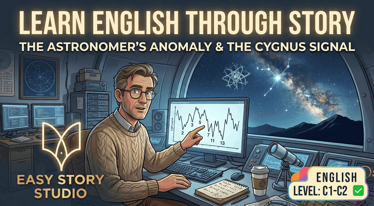 easystorystudio's tweet photo. A solitary astronomer. A jagged light curve. A sequence of prime numbers. 👽📷 Boost your English listening skills with our latest sci-fi graded reader!    

Watch here: https://t.co/T9yv7mZbPP

#LearnEnglish #EnglishLearning https://t.co/J050coe13o