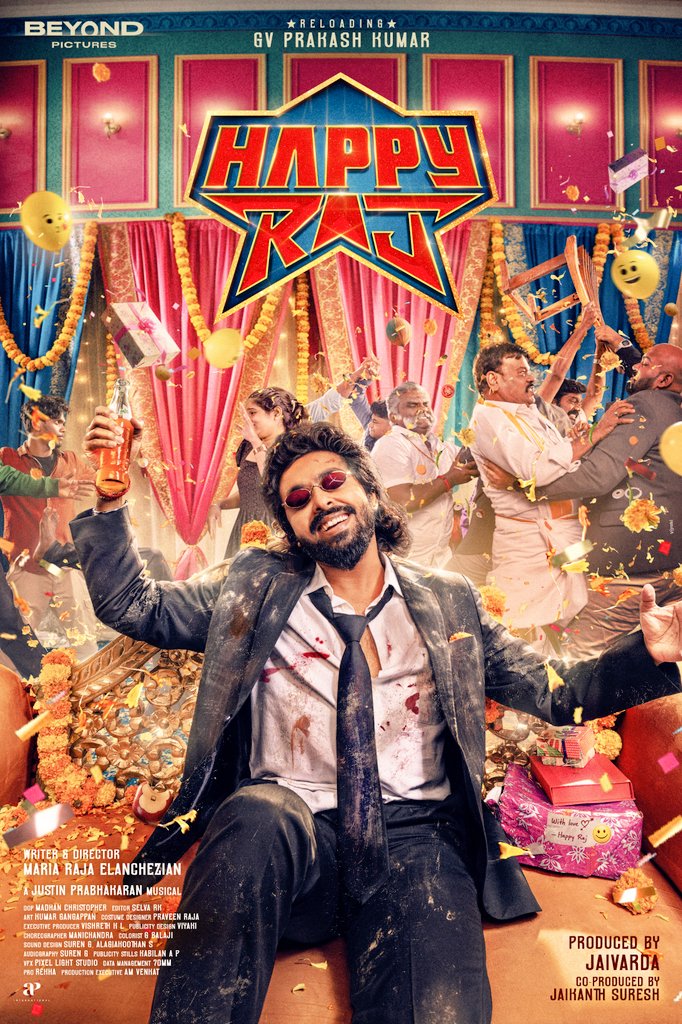 #HappyRaj - Movie Release on March

Announcement Coming Up Today 💥

<a href="/gvprakash/">G.V.Prakash Kumar</a>