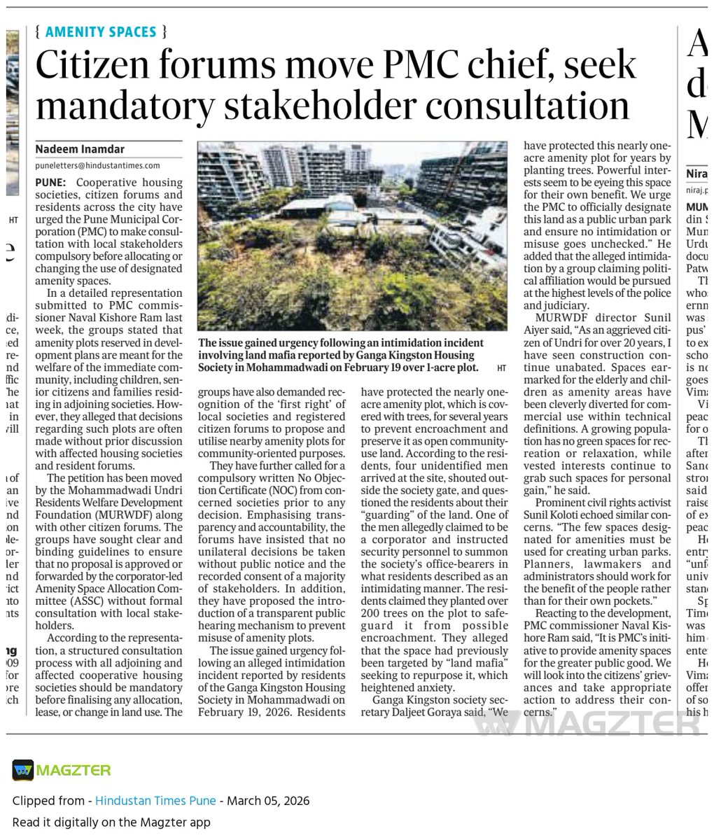 Mohammadwadi-Undri Residents Wel. Dev. Foundation tweet media