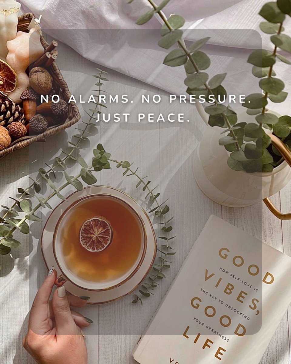 Sundays are for warm tea, good reads, and letting your thoughts breathe. A slow morning isn’t lazy it’s necessary.

Reset. Realign. Refuel.

#SundayVibes #CalmMorning #SlowLiving #WeekendMood