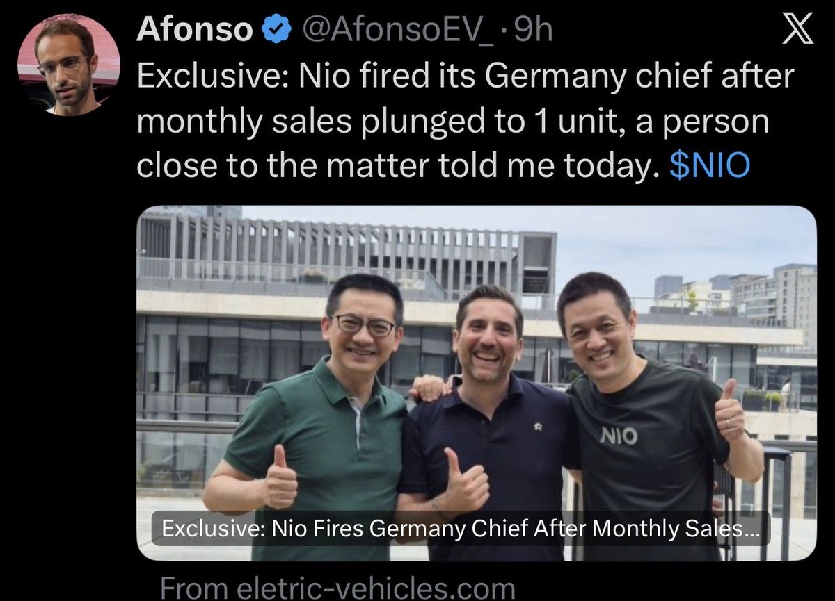 Alfonso is bullish again. $NIO
NIO Frankfurt is basically a lounge for freeloading 3rd world migrants. No one looking at cars. Everyone dressed like ISIS and speaking everything but German. Good Move!!!!