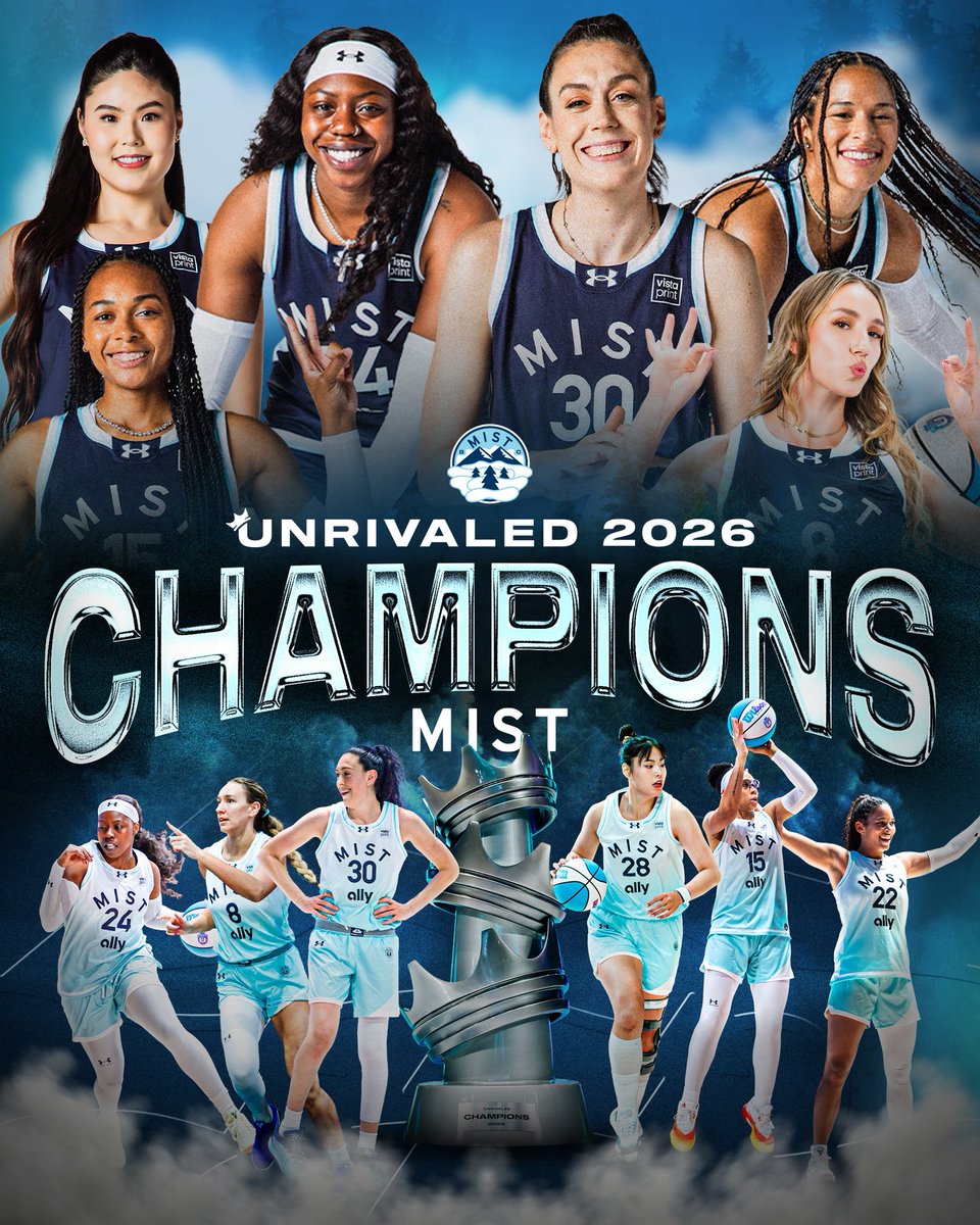 MIST ARE THE 2026 UNRIVALED CHAMPIONS🏆