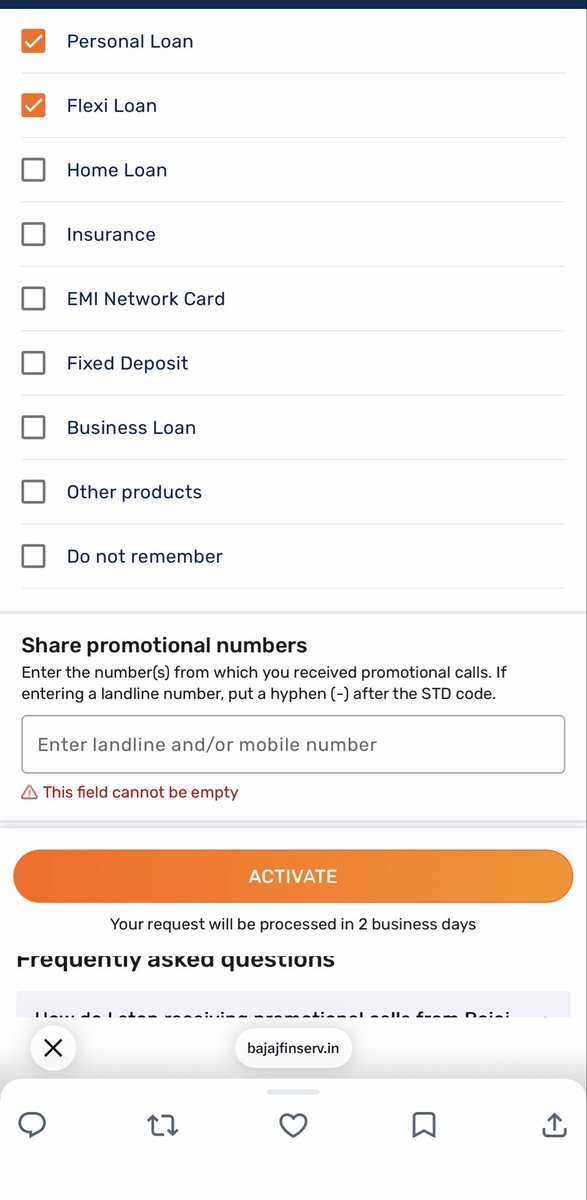 krishna_teja300's tweet photo. @Bajaj_Finance You are telling me I need to note down the hundreds of numbers I get calls from and them here individually for my basic right to not be disturbed. How much more pathetic your service can get ?

I have 700 blocked numbers on my phone and I am 100% sure that 90% of them are Bajaj. https://t.co/8Xr1NL7hql