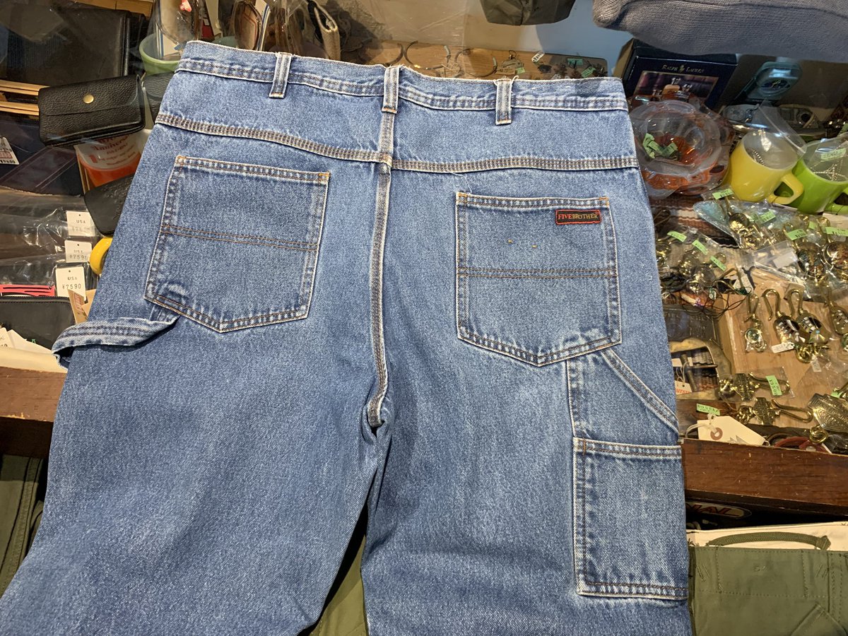 outsidekawasaki's tweet photo. USED FIVE BROTHER
Denim Painter Pants
-Double Knee-
Size W38 L34
W36 L32ぐらい
Price ¥8690 Taxin
#アウトサイド川崎 #川崎 #古着 #川崎古着 #神奈川古着 #川崎古着マップ #川崎アメカジ #fivebrother #ファイブブラザー #ペインターパンツ #デニムペインター #ダブルニー #デニム #アメカジ https://t.co/qpfoAXjIGl