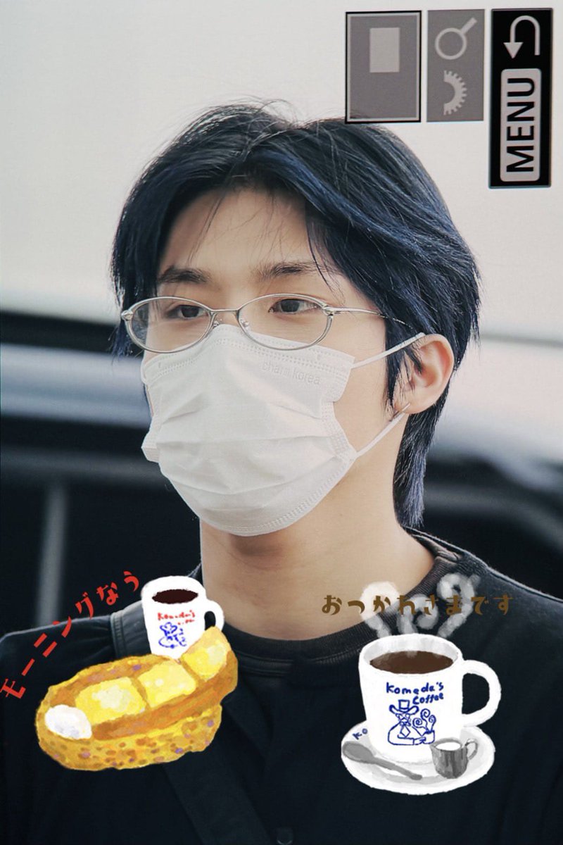 woah dark blue hair? 😳 sobrang gwapo ng bebi na yan