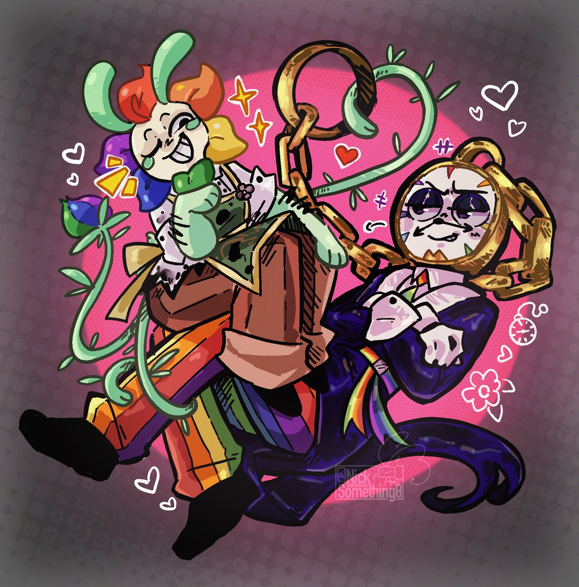Nicksomething0's tweet photo. Hehehe >:3c
🌻⏰🌈✨💕💕💕💕
#dandysworld #dandy #dyletimesly #FlowerHour https://t.co/jqWbyma8q1
