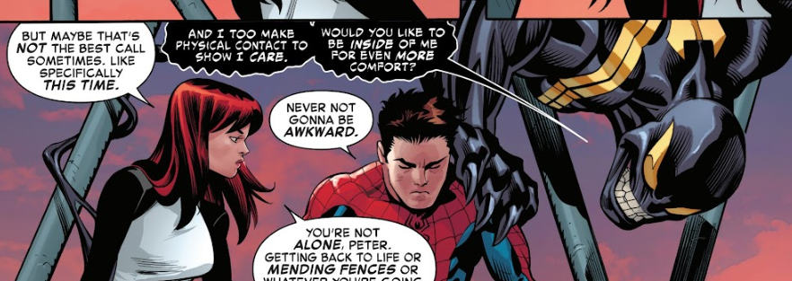 Venom : Quisieras estar dentro de mi para más confort?

Tírenle agua fria XD