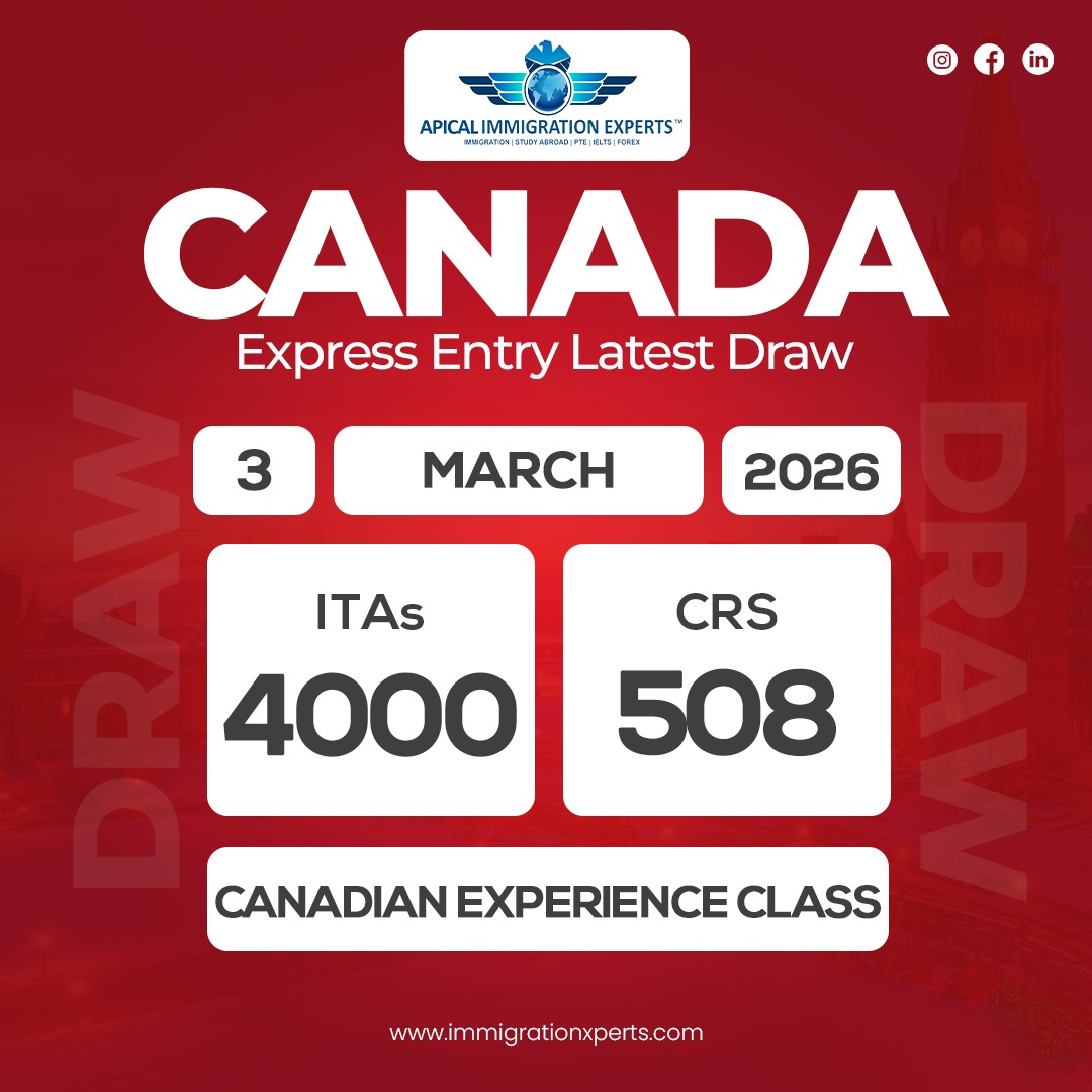 Immixperts's tweet image. 🚨 𝗖𝗔𝗡𝗔𝗗𝗔 𝗘𝗫𝗣𝗥𝗘𝗦𝗦 𝗘𝗡𝗧𝗥𝗬 𝗟𝗔𝗧𝗘𝗦𝗧 𝗗𝗥𝗔𝗪 𝗨𝗣𝗗𝗔𝗧𝗘!

Canada has announced a new Express Entry draw under the Canadian Experience Class (CEC), inviting skilled professionals to apply for Permanent Residence.✨

#CanadaExpressEntry #CECDraw #CanadaPR