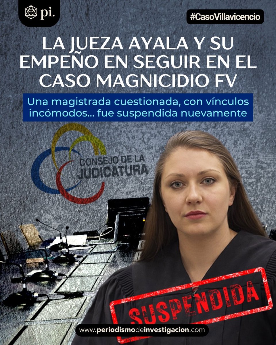 La jueza Daniela Ayala seguía aferrada al #CasoMagnicidioFV, pese a los cuestionamientos en su contra. 🔍 Ahora está suspendida nuevamente. 🧵👇 Te contamos.