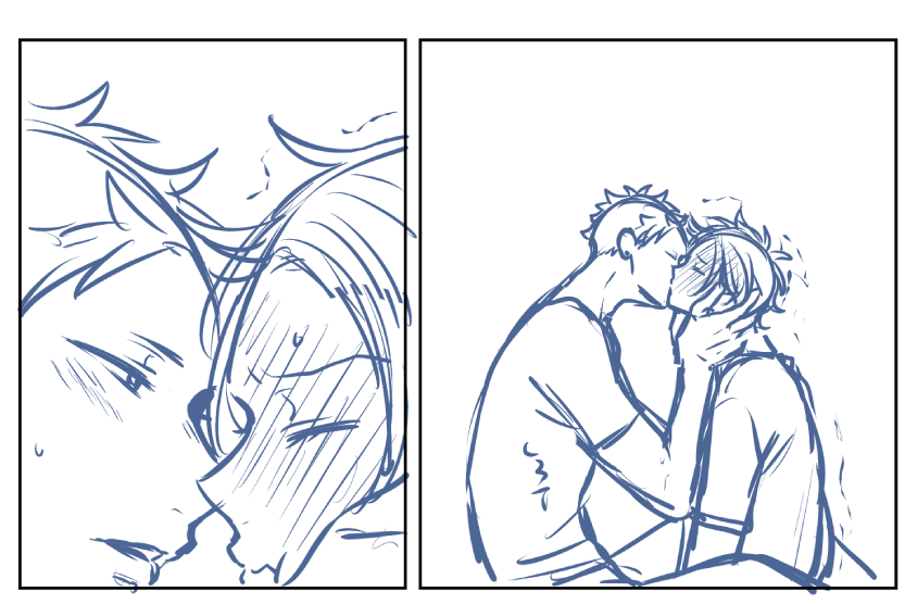 キスに慣れてない二人 