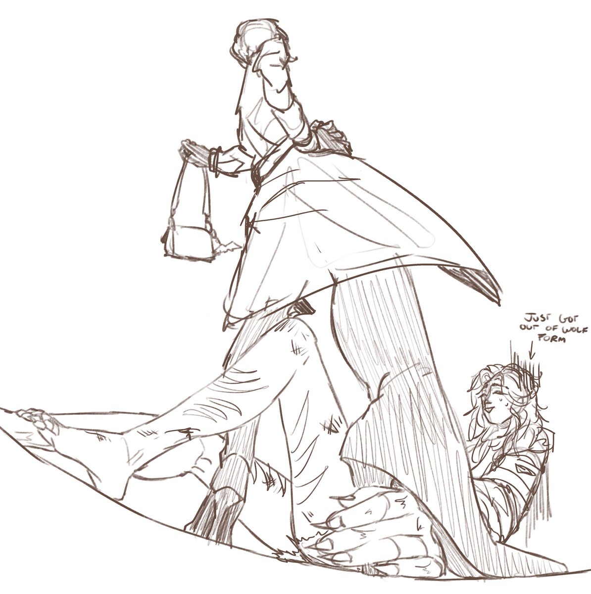 Little sketch, cuz I saw a fun ref ~ #deadlock #silver #mina