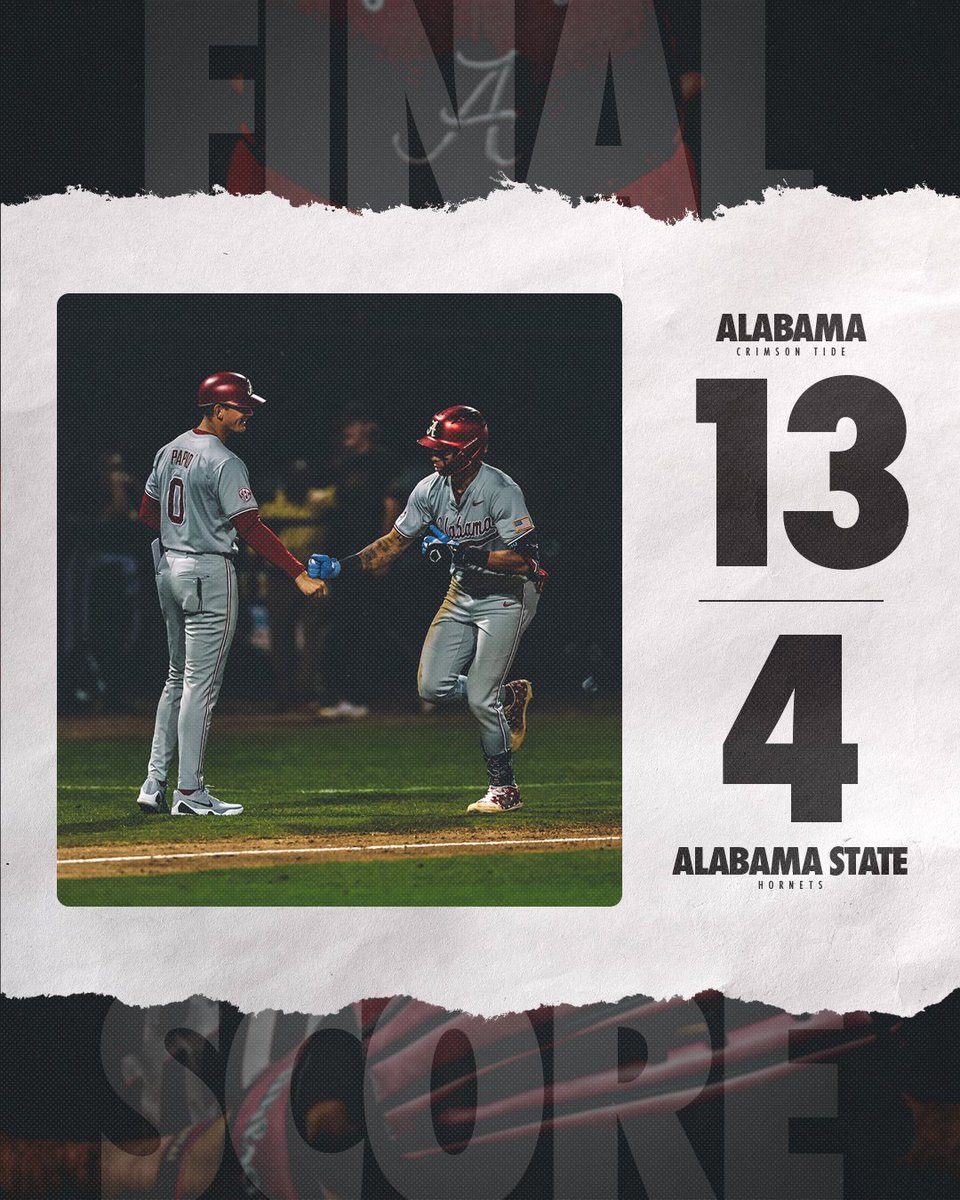 AlabamaBSB's tweet photo. Late Night Dub. 

#RollTide https://t.co/hGI3GKtLr9