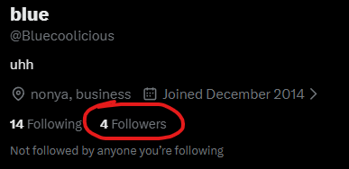 bronoways's tweet photo. @Bluecoolicious @TechGeekAnthony @Goosewasinuse No way you called out this dudes follower count when you got 4 followers and you're shilling for Slopathon. https://t.co/IBJoF6q1ph