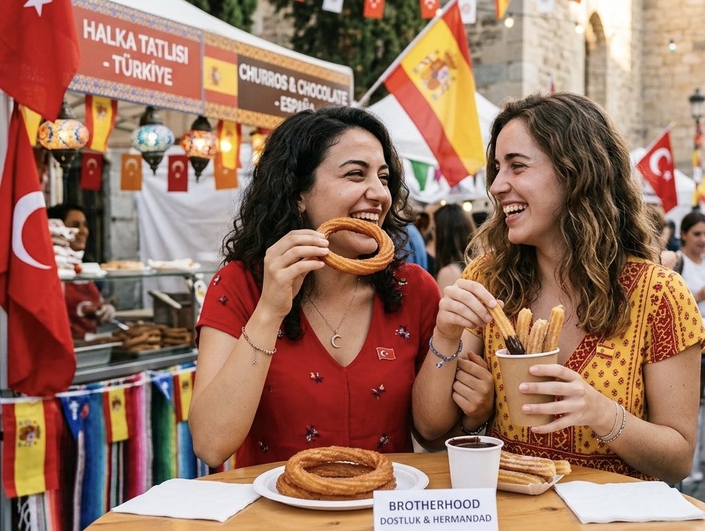 bykedis's tweet photo. Churros 🤝 Halka tatlısı https://t.co/ayu13eau7y